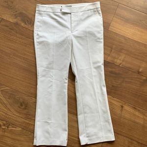 Zara white cropped Pants M